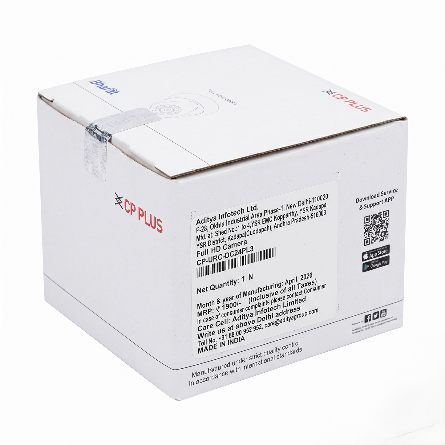 CP Plus 2.4MP Full HD Dome Camera