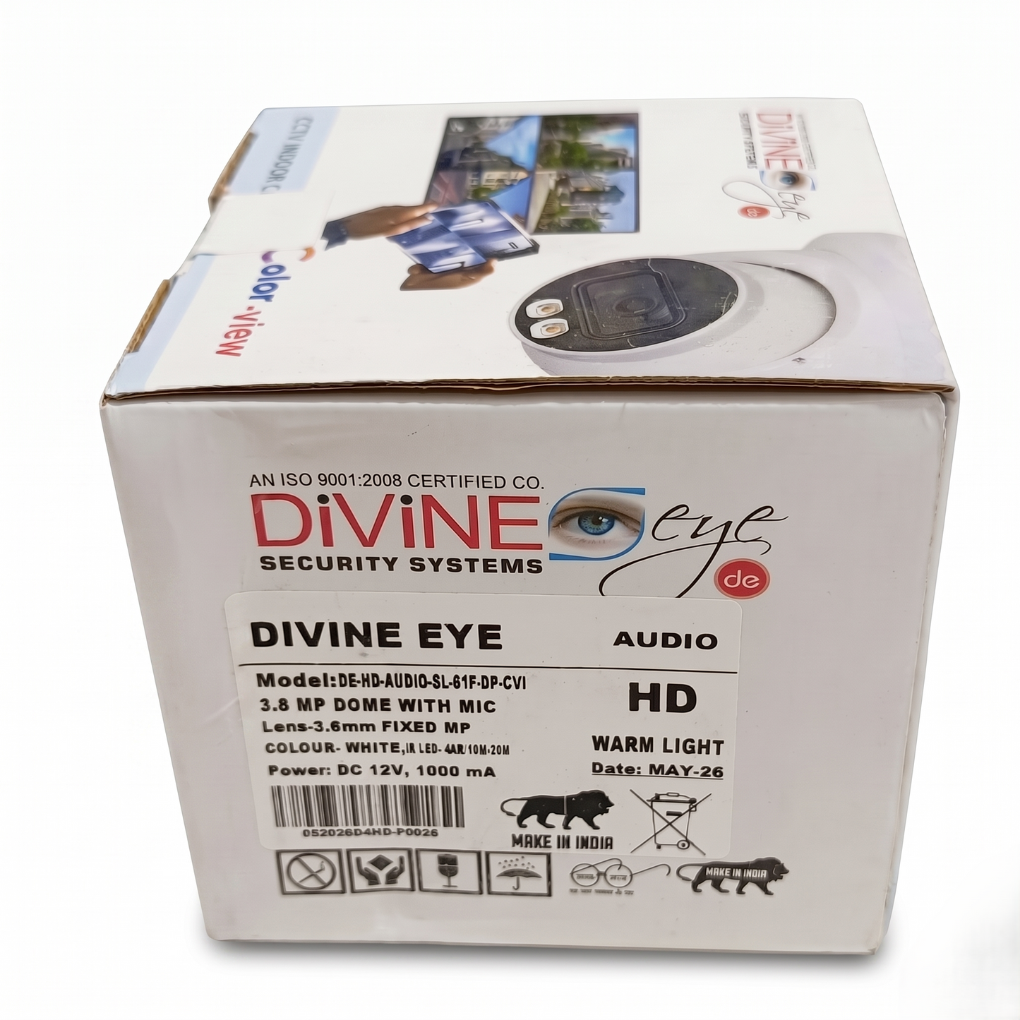 Divine Eye 3.8MP Dome Camera Built-in Mic