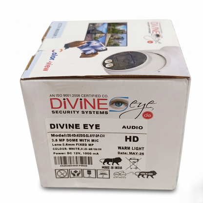 Divine Eye 3.8MP Dome Camera Built-in Mic