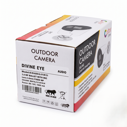 Divine Eye 3.8MP Full HD Bullet Camera Built-in Mic