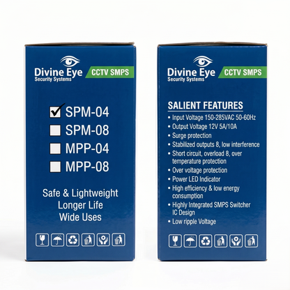 Divine Eye 12V 5A 4 Channel Power Supply