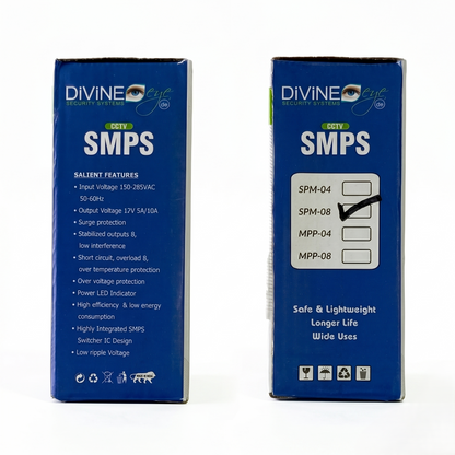 Divine Eye 12V 10A 8 Channel Power Supply