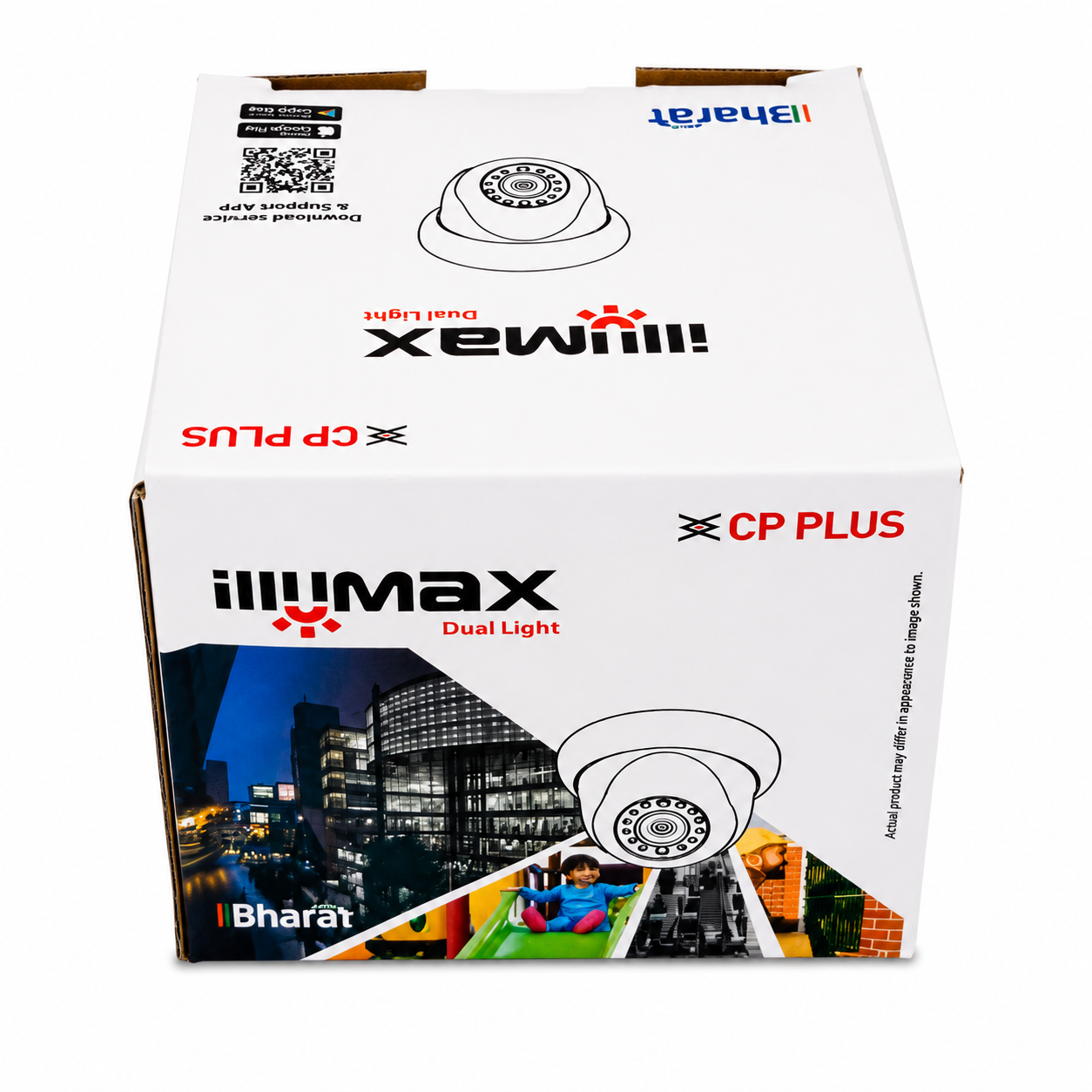 CP Plus 2.4MP Dome Camera with Built-in Mic & Dual Light Night Vision