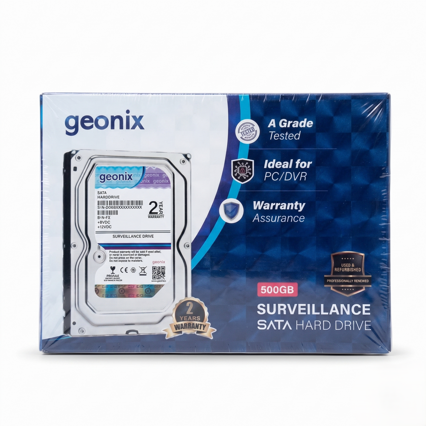 Geonix 500GB 3.5" Desktop SATA Surveillance Hard Drive