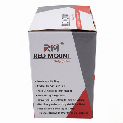 Red Mount 14"-26" 10Kg Wall Mount Full Motion M04
