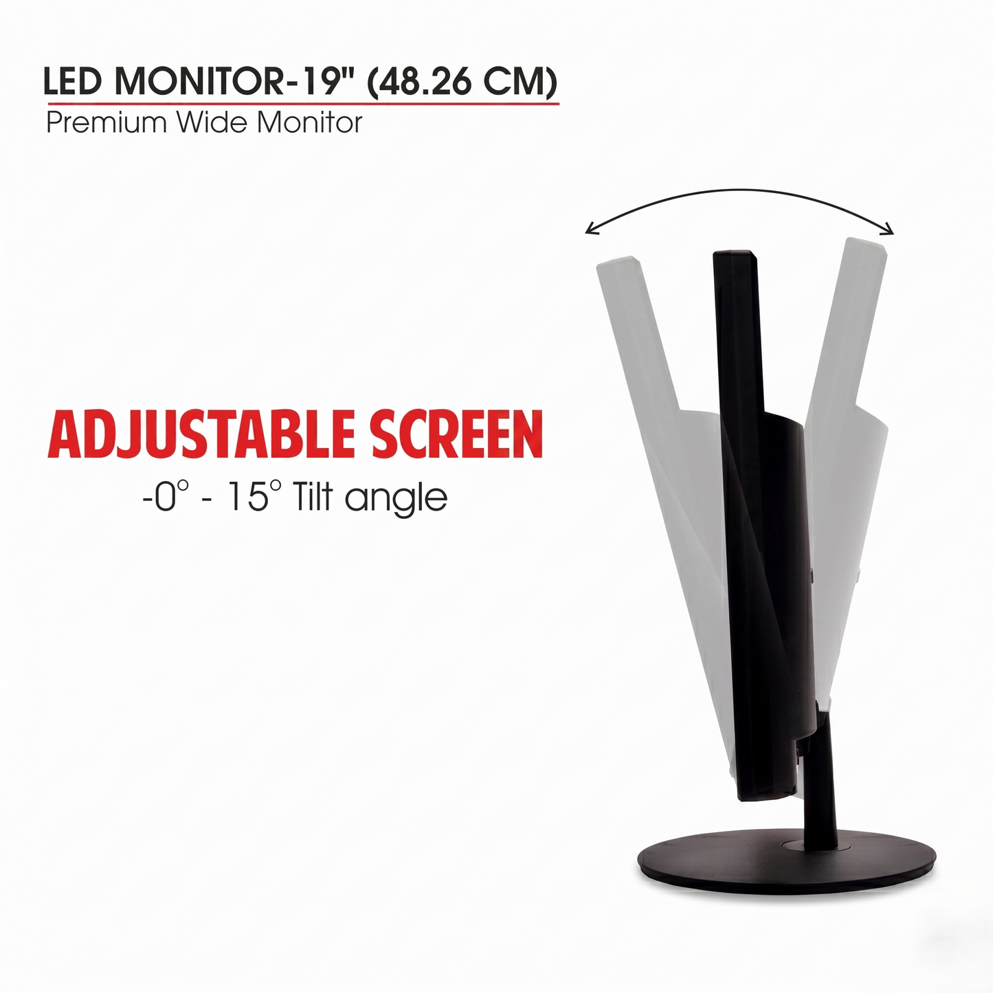 Zebion 18.5" HD Desktop Monitor 1440x900
